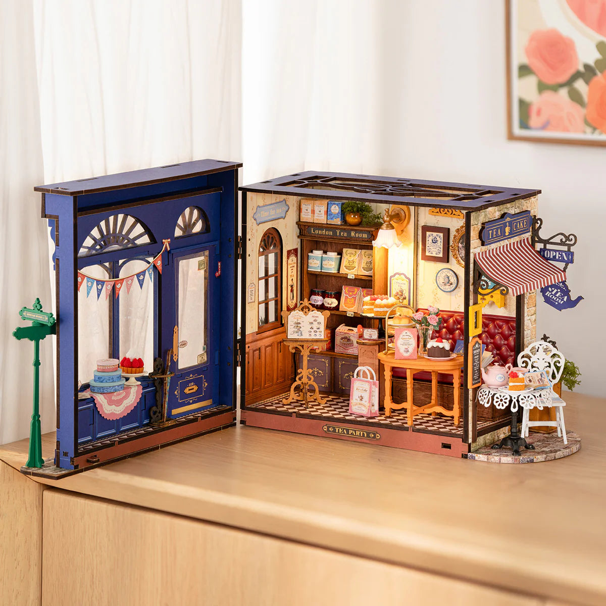 Leisure Time Tea Room - DIY Miniature House with Light
