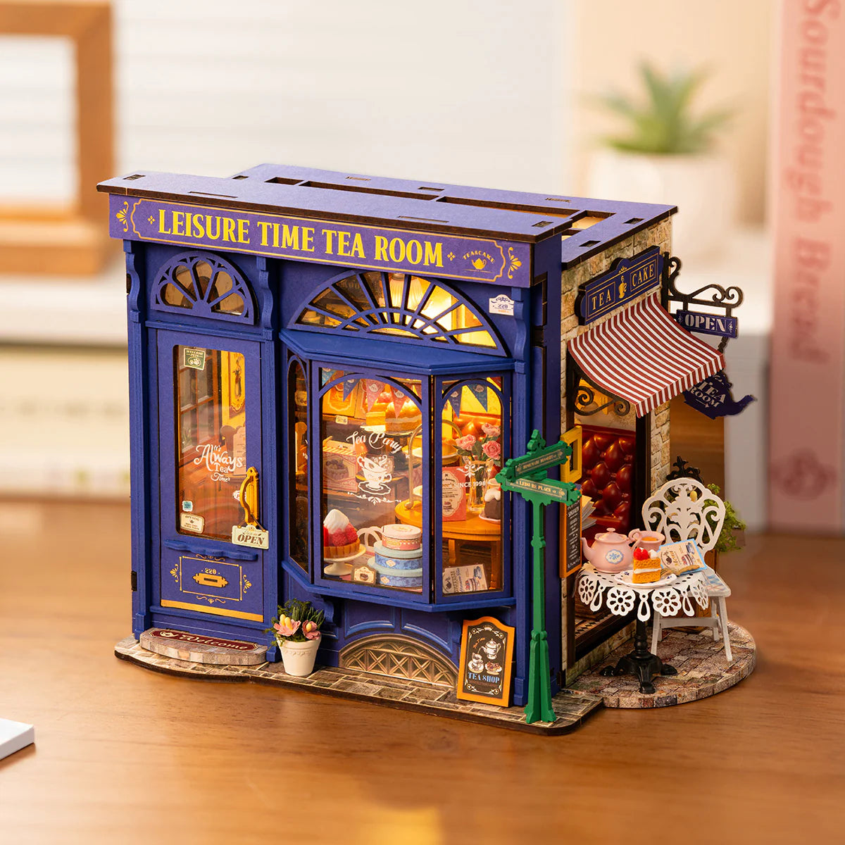 Leisure Time Tea Room - DIY Miniature House with Light