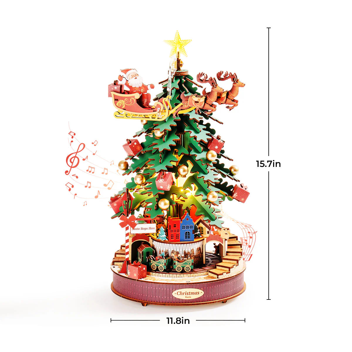 Christmas Melody - DIY Mechanical Kit with Music and Lights