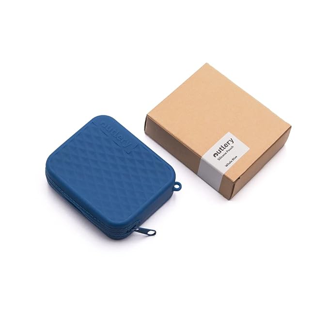 Whale Blue Silicone Pouch