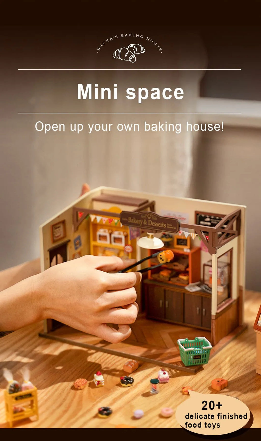 Becka's Baking House - DIY Miniature House with Light