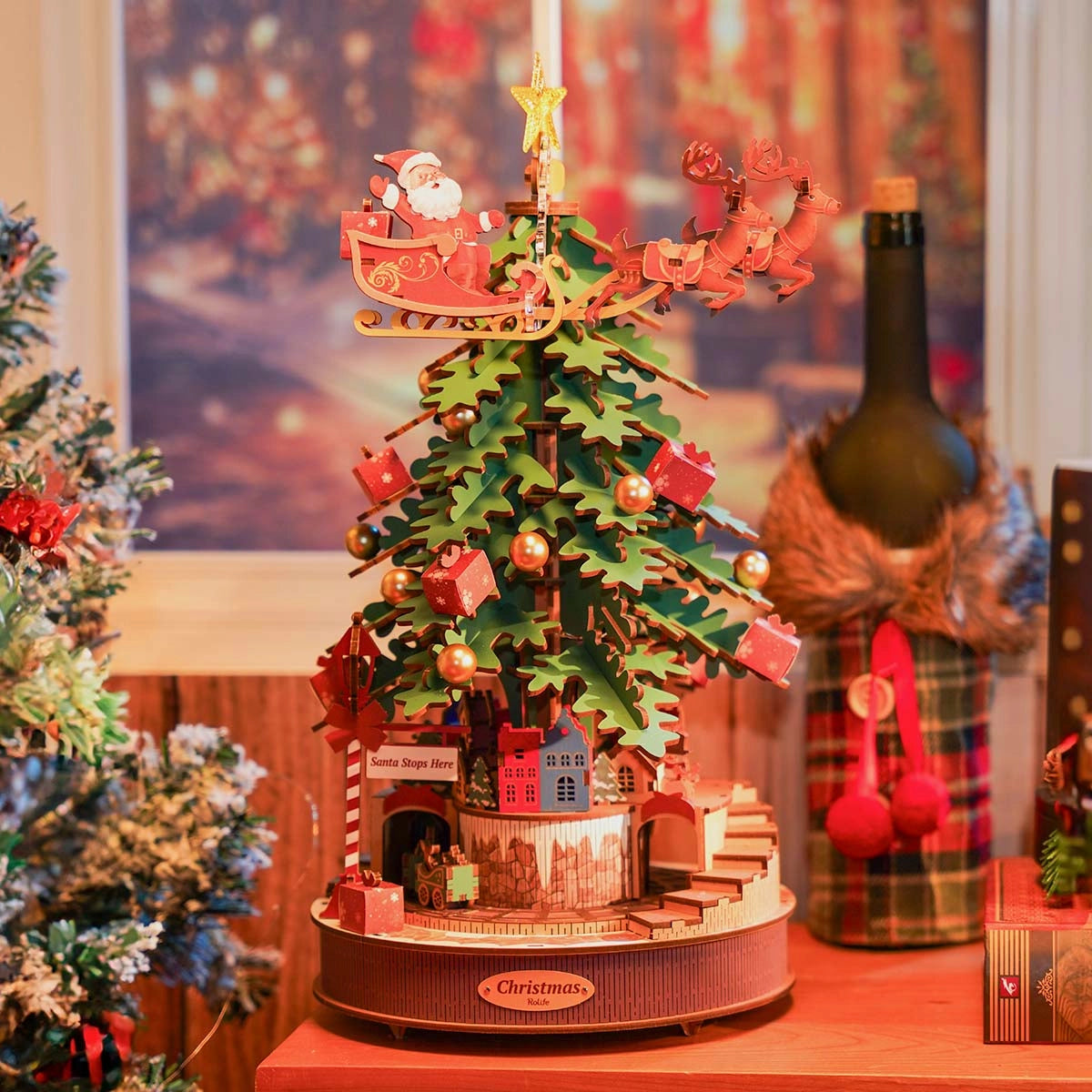 Christmas Melody - DIY Mechanical Kit with Music and Lights