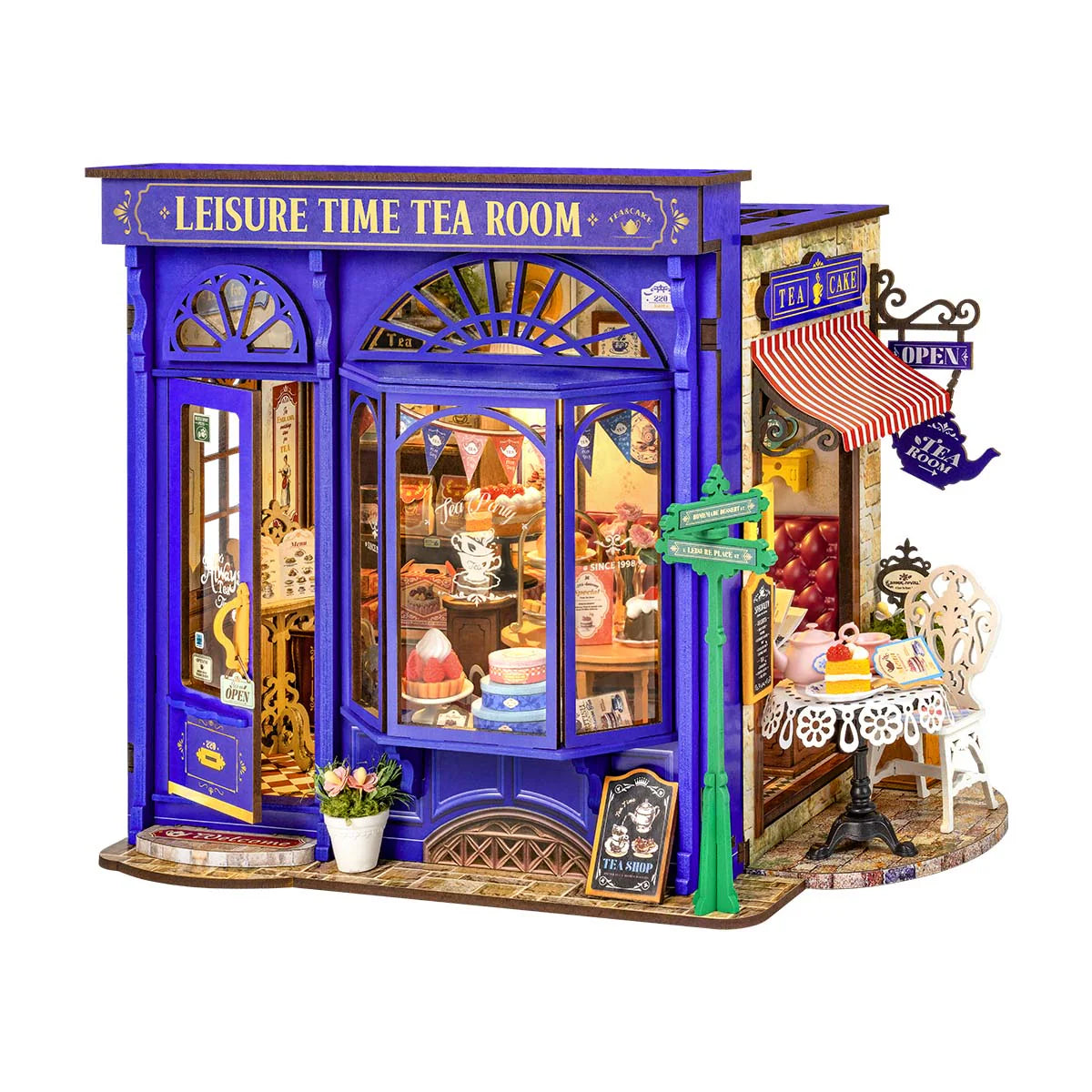 Leisure Time Tea Room - DIY Miniature House with Light