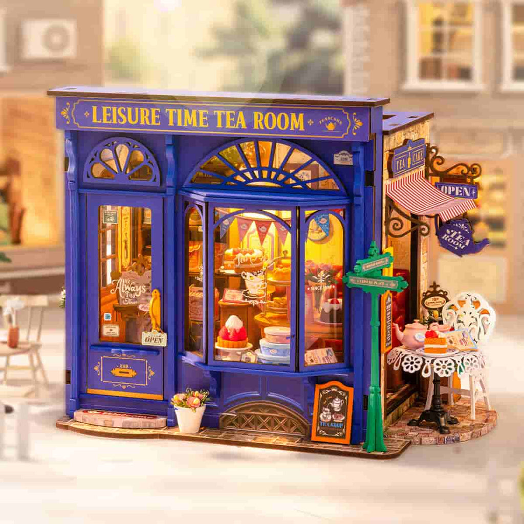 Leisure Time Tea Room - DIY Miniature House with Light