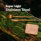 Rose Gold Portable & Reusable Stainless Steel Travel Cutlery Set