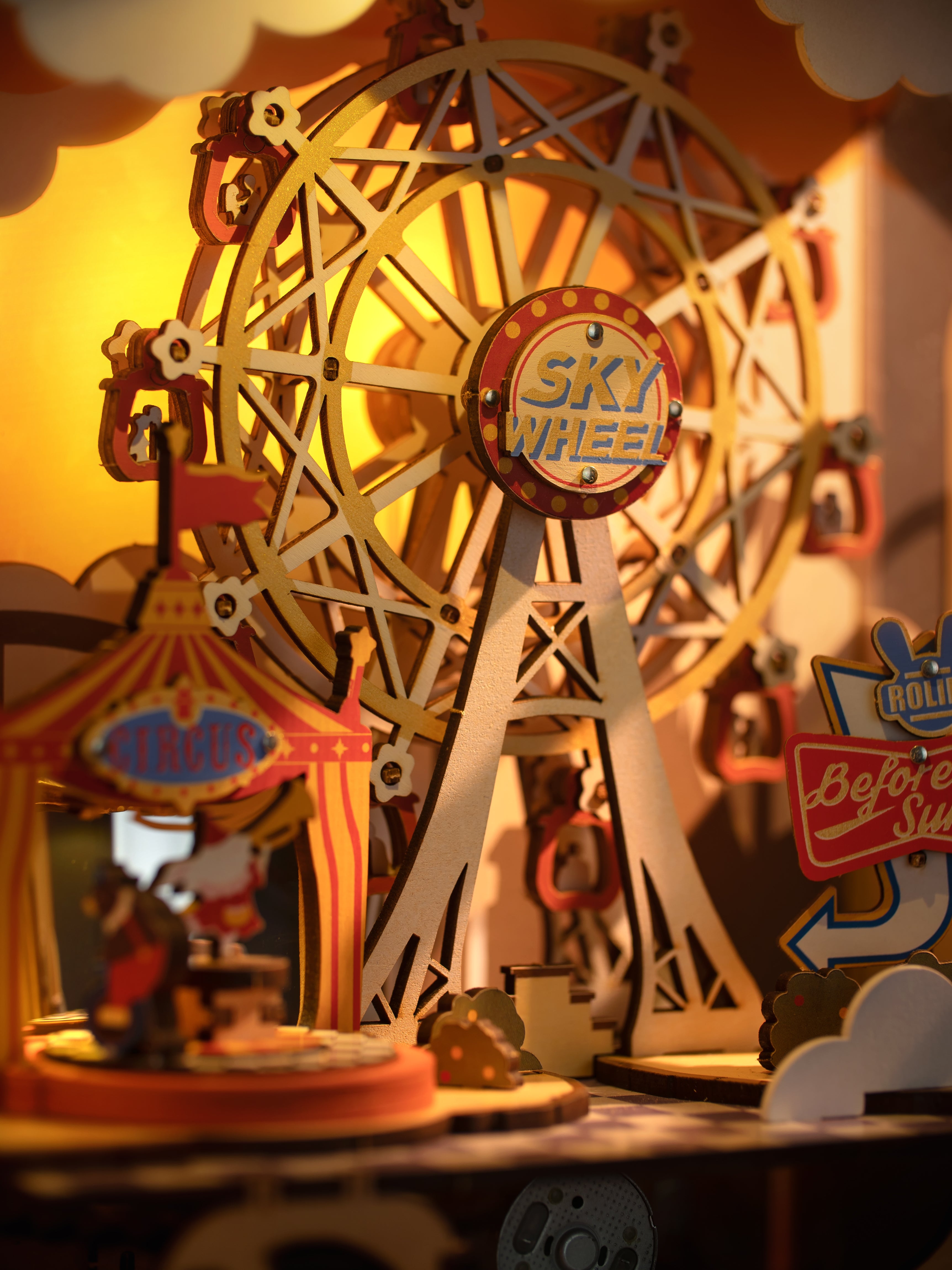 Sunset Carnival - DIY Mechanical Kit with Music and Lights