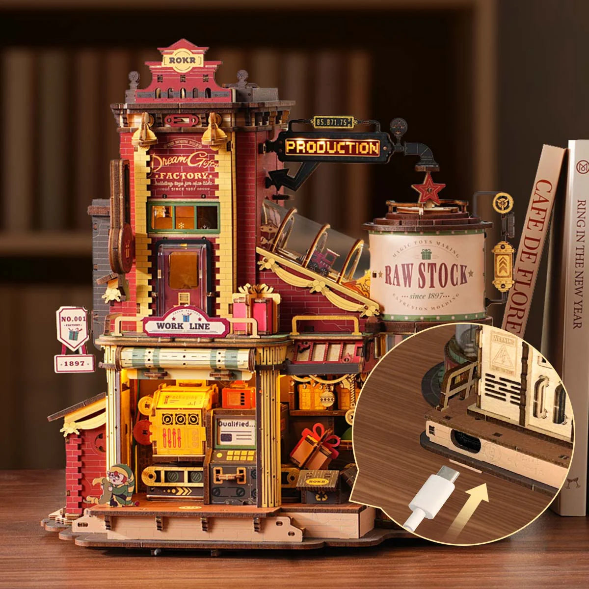 Dream Gift Factory - DIY Mechanical Kit with Music and Lights