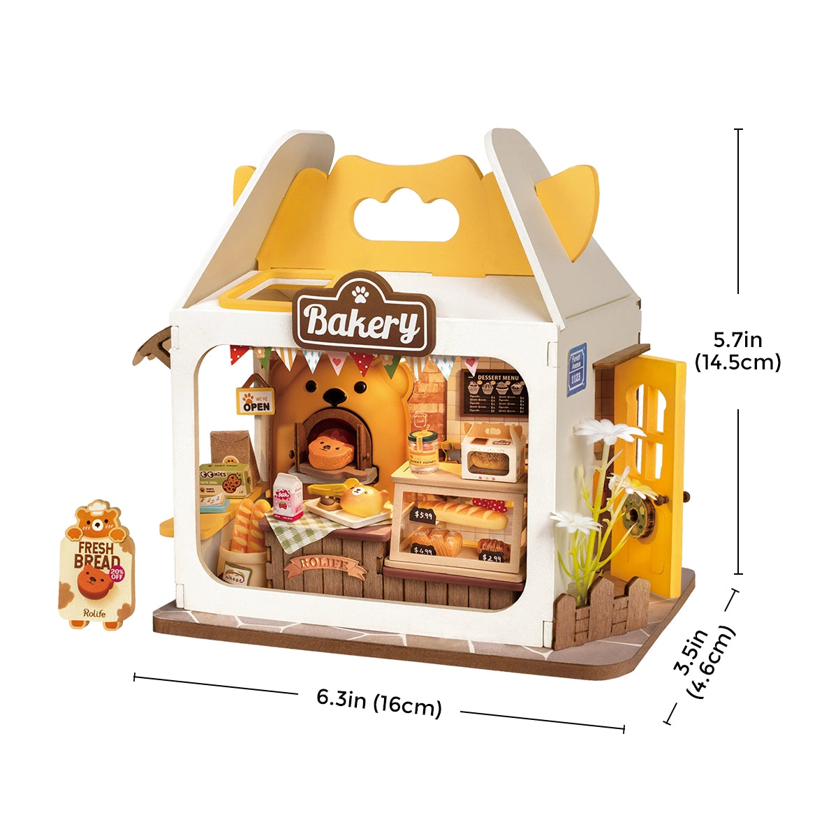 Teddy's Breadbox - DIY Miniature House with Light